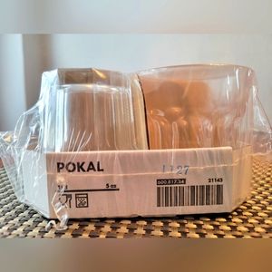Ikea Pokal 5 oz/15 cl rock bar glasses (6 pack)